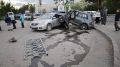 Лихач влетел в забор и припаркованные авто в Екатеринбурге
