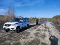 Свердловская Госавтоинспекция информирует автомобилистов о временном подтоплении отдельных участков автодороги Сосьва Гари в Гаринском муниципальном округе