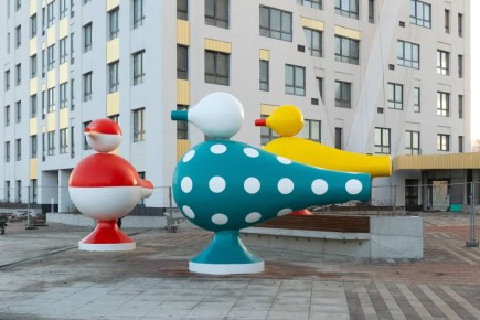 На улице Репина появился новый арт-объект от петербургского художника
