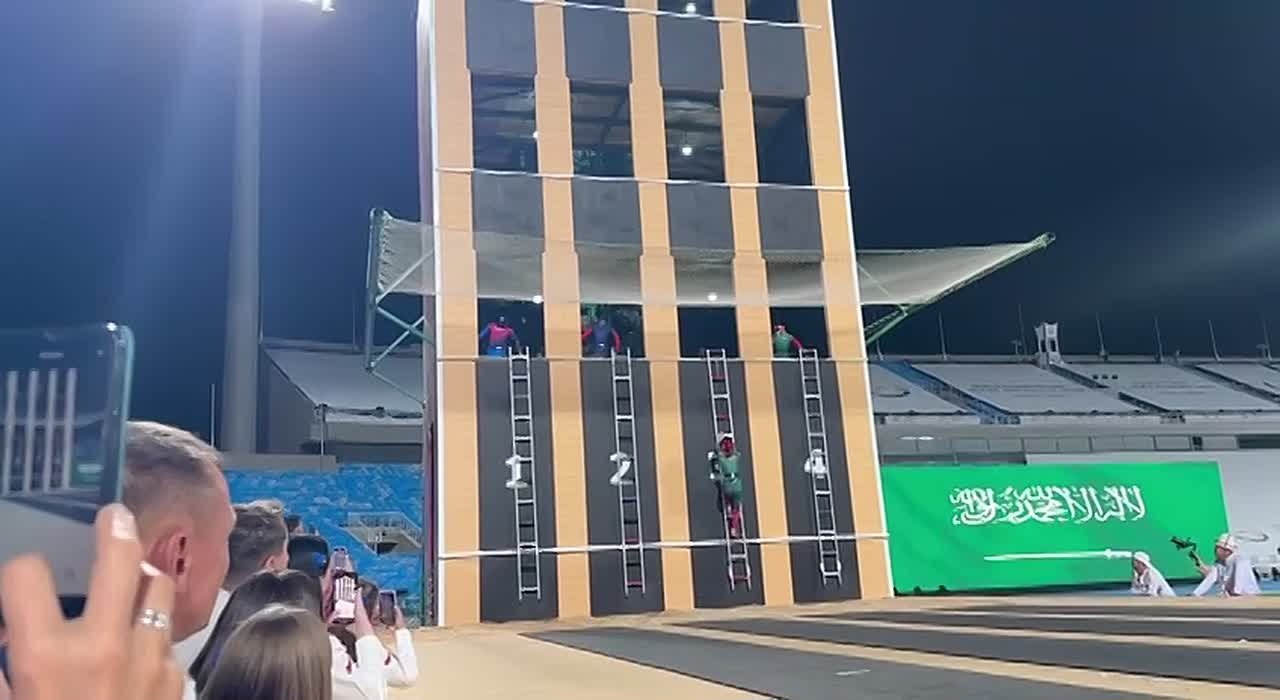 Наши в Эр-Рияде. Карина Бочкарёва стала победительницей на Чемпионате Мира по пожарно-спасательному спорту в дисциплине "подъем по штурмовой лестнице"