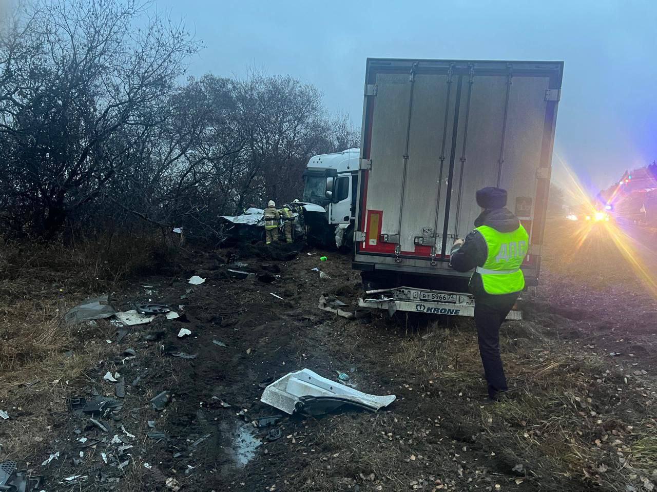 Движение временно ограничено на 75-м километре трассы Екатеринбург-Шадринск-Курган