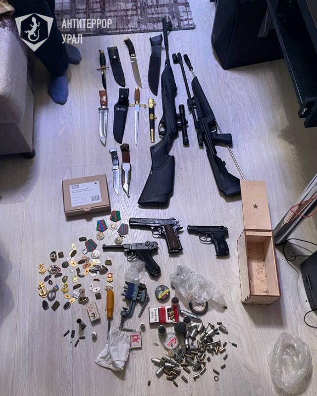 Целый арсенал оружия и взрывчатки обнаружили в доме уральца