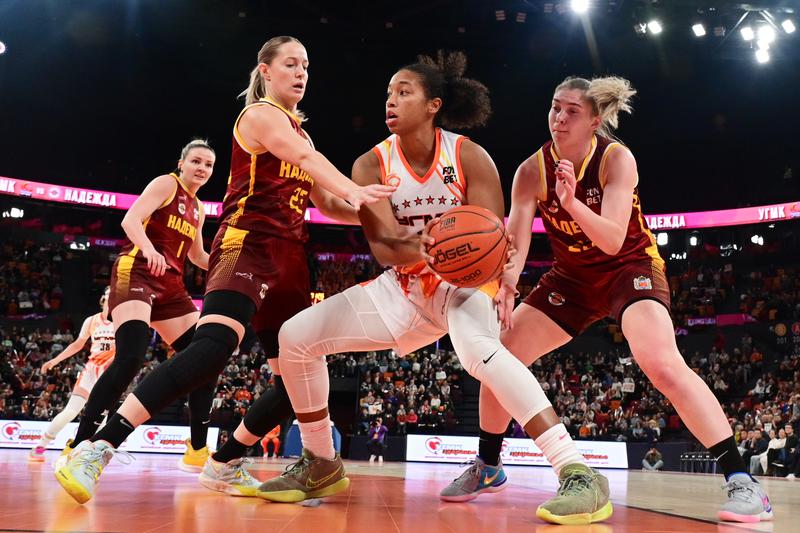 Баскетболистки «УГМК» выиграли матч за Суперкубок России у «Надежды» и остаются единственными обладательницами трофея Баскетболистки «УГМК» выиграли матч за Суперкубок России у «Надежды» и остаются единственными обладательницами трофея