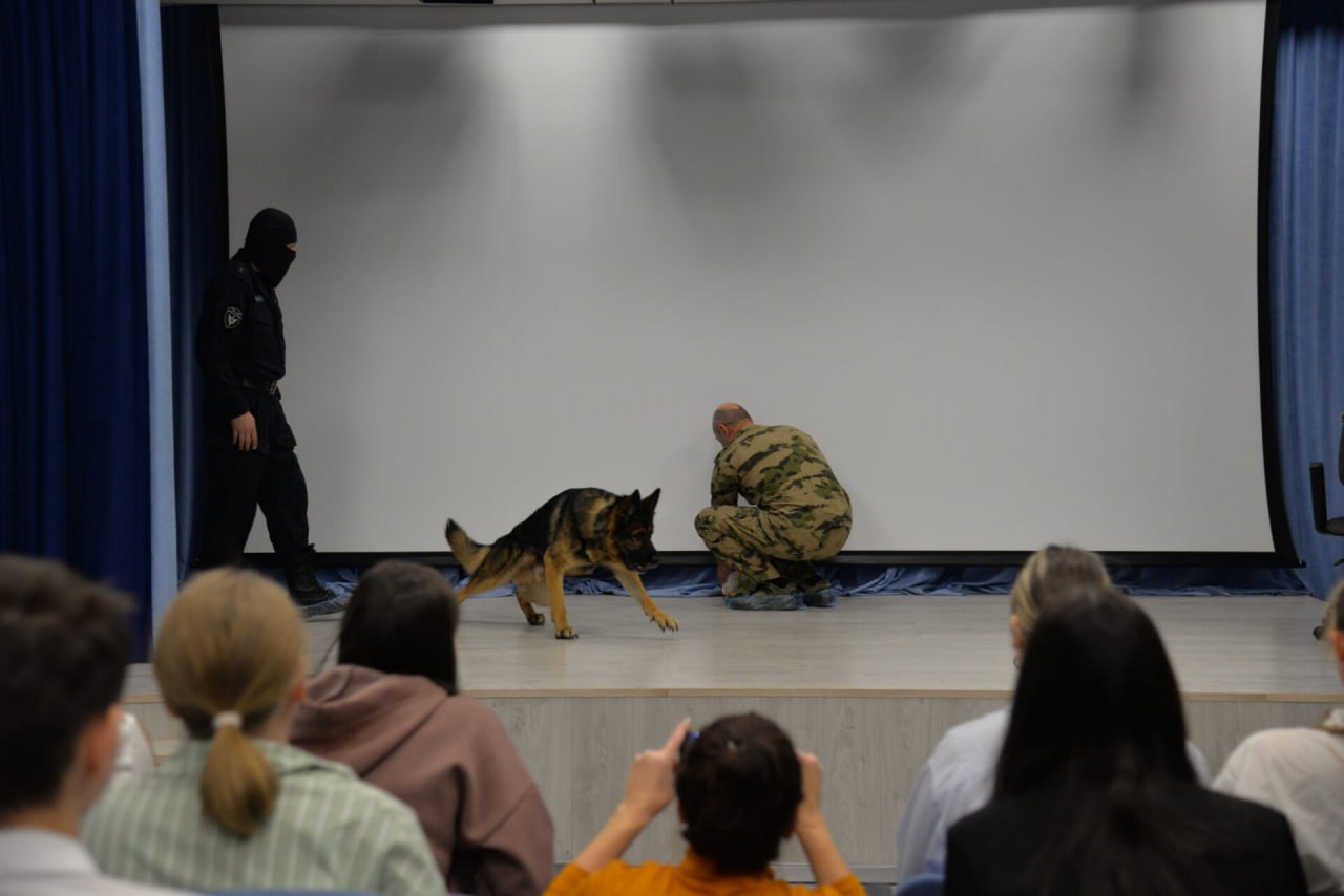 Кинологи Росгвардии рассказали учащимся школы в Екатеринбурге о своей профессии Кинологи Росгвардии рассказали учащимся школы в Екатеринбурге о своей профессии
