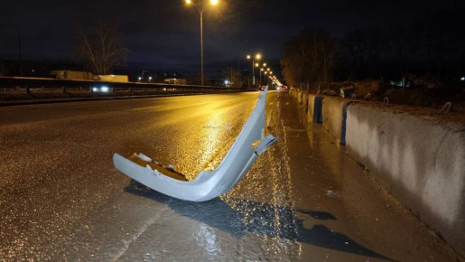 В бетонные блоки врезался пьяный водитель в Екатеринбурге