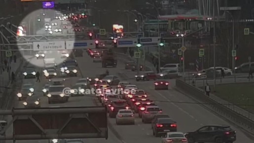 Появилось видео жесткого ДТП на Машинной