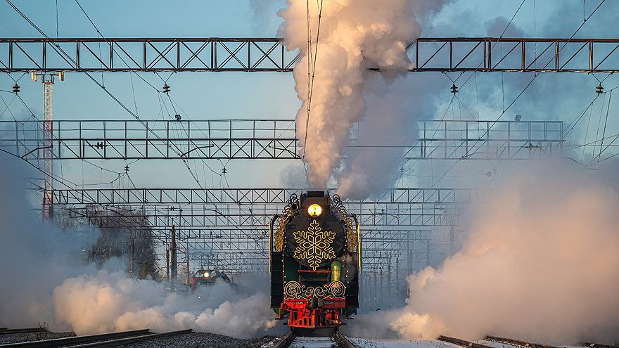 Сказочный Поезд Деда Мороза готов к новогоднему турне Сказочный Поезд Деда Мороза готов к новогоднему турне