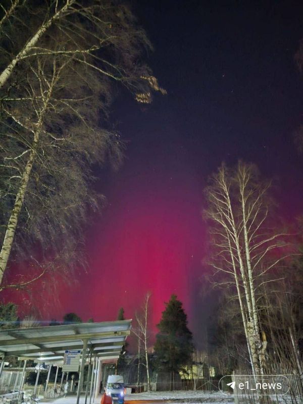 Северное сияние опять над Уралом