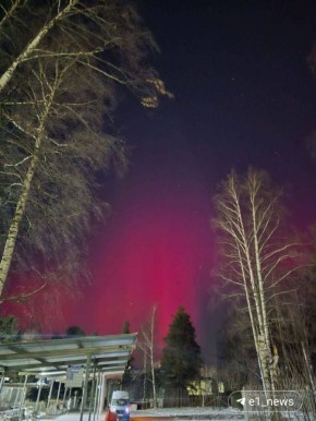Северное сияние опять над Уралом