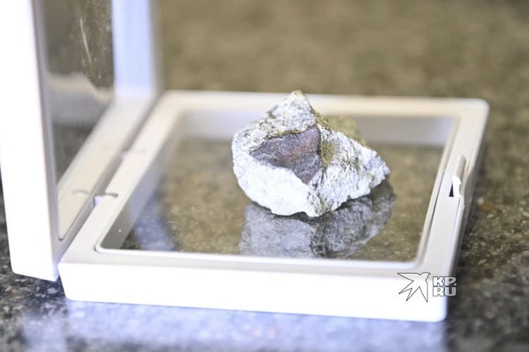 Метеорит, который 27 октября упал в Новгородской области, привезли в УрФУ Метеорит, который 27 октября упал в Новгородской области, привезли в УрФУ