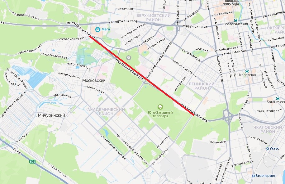 На Объездной дороге снизят скоростной режим до 60 километров в час