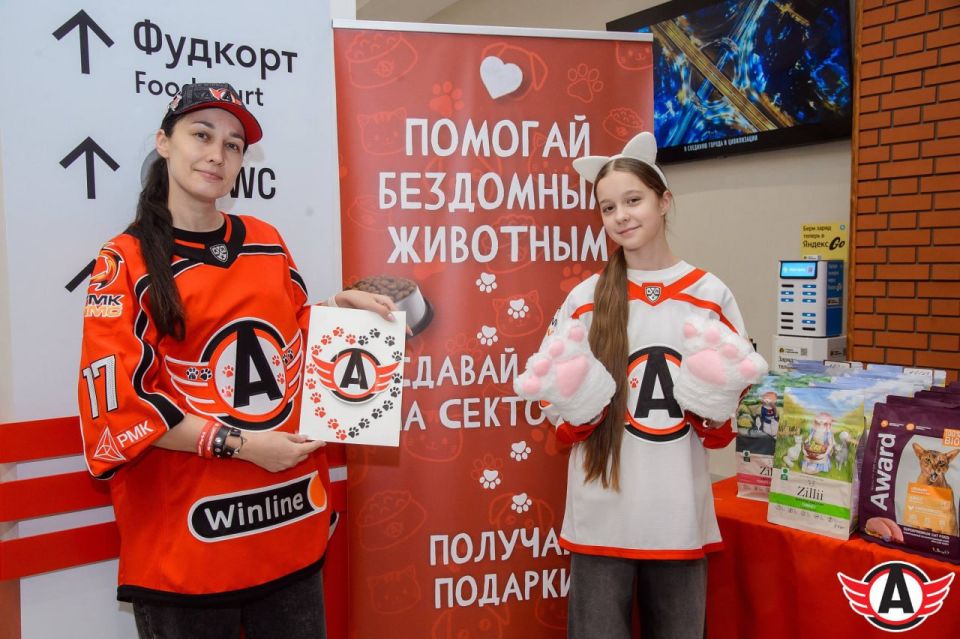 «Автомобилист» собрал две машины корма для бездомных животных