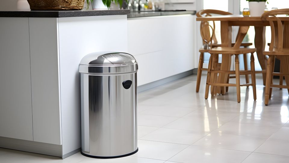 Вот зачем хитрые хозяйки цепляют на мусорное ведро канцелярский зажим: не поверите