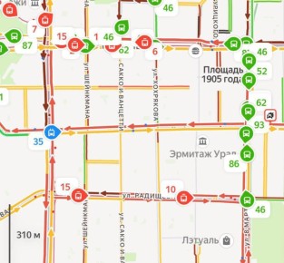 В Екате легла система отслеживания общественного транспорта — не работает ни приложение, ни табло на остановках