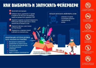 Чтобы праздник прошёл безопасно, перед запуском фейерверка обязательно прочтите инструкцию