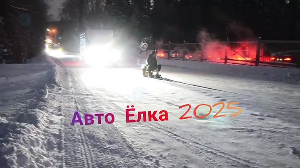 Автоёлку из 350 машин выстроили в Нижнем Тагиле