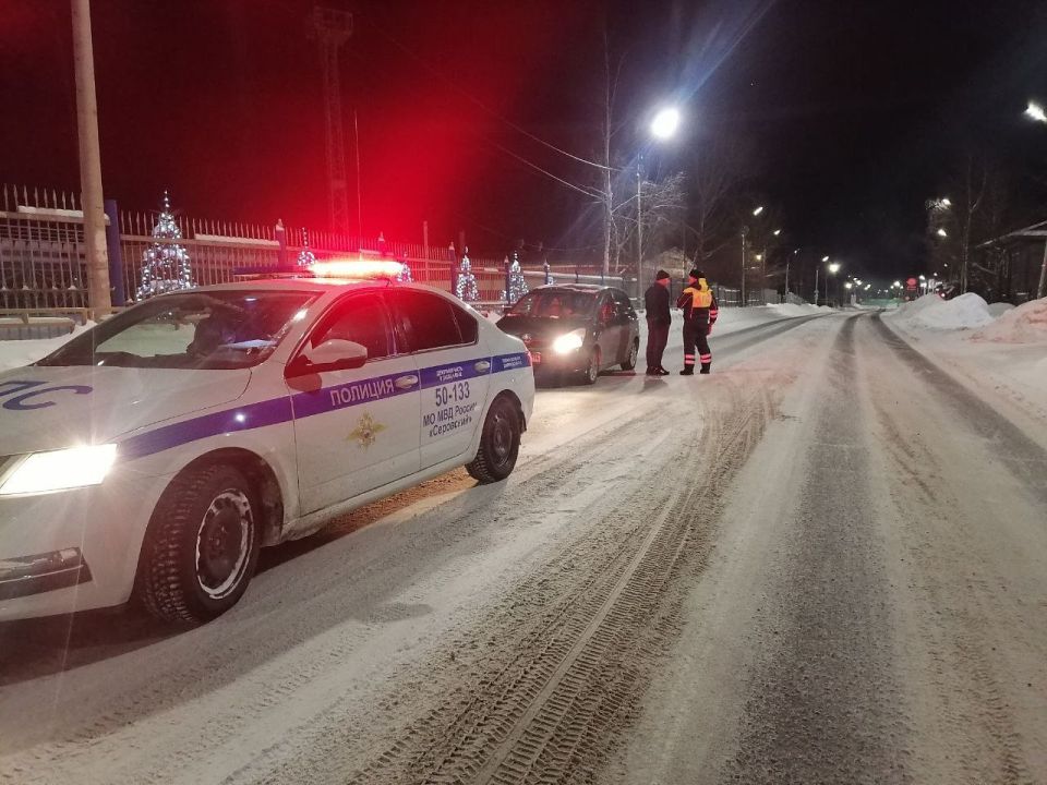 В Серове автоинспекторы пресекли грубое нарушение ПДД при поездке водителя в ледовый городок