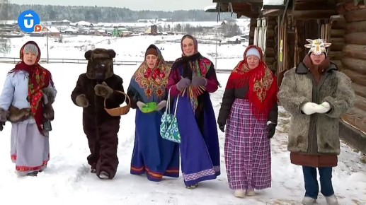 Колядки, гадания и обряды в музее в Нижней Синячихе