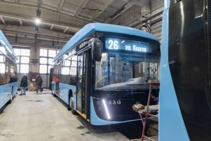 Подвижной состав Екатеринбурга вновь пополнился новыми троллейбусами