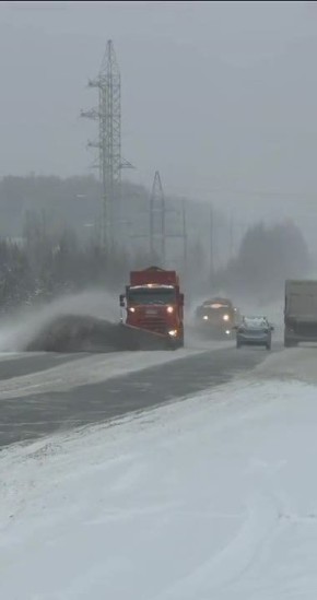 Снегопад в регионе продолжается
