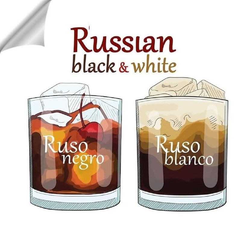 Коктейли с историей: научитесь готовить Russian Black и Russian White