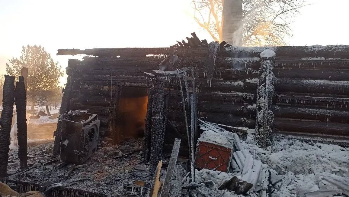 Отец и сын погибли в пожаре в селе Новопаньшино