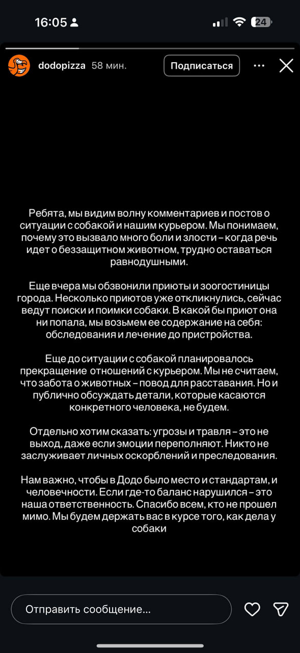 Работникам челябинской "Додо Пиццы" нужно отучить собаку Додобоню от ночлежки у кафе — так решило руководство компании Работникам челябинской "Додо Пиццы" нужно отучить собаку Додобоню от ночлежки у кафе — так решило руководство компании