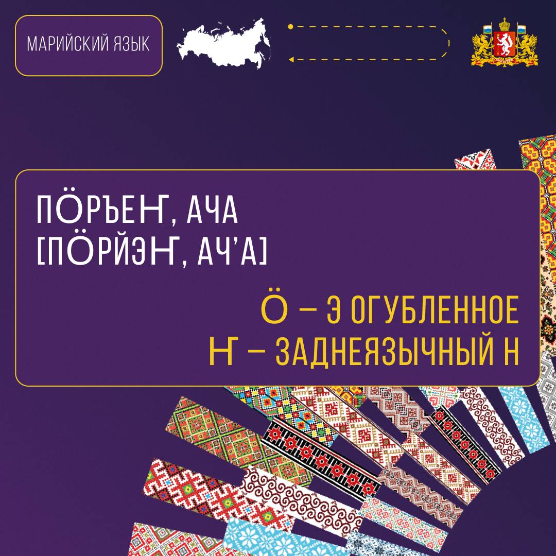 В Год единства народов России, объявленный Президентом Владимиром Путиным, продолжаем знакомство с языками народов Среднего Урала В Год единства народов России, объявленный Президентом Владимиром Путиным, продолжаем знакомство с языками народов Среднего Урала