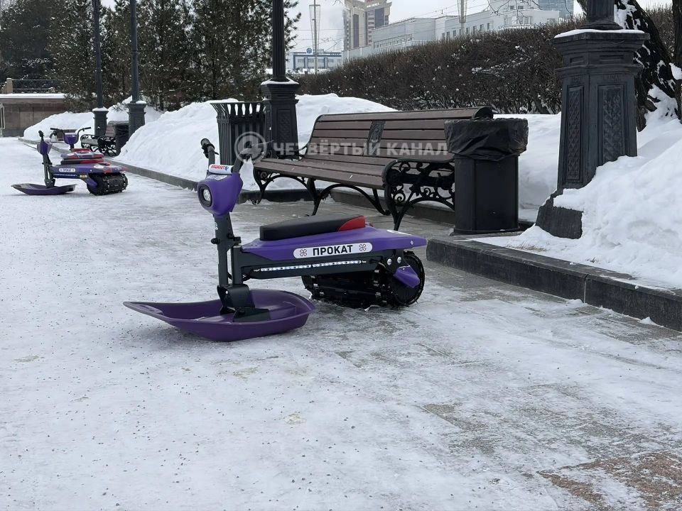 Зимние самокаты похоже появились в Екатеринбурге