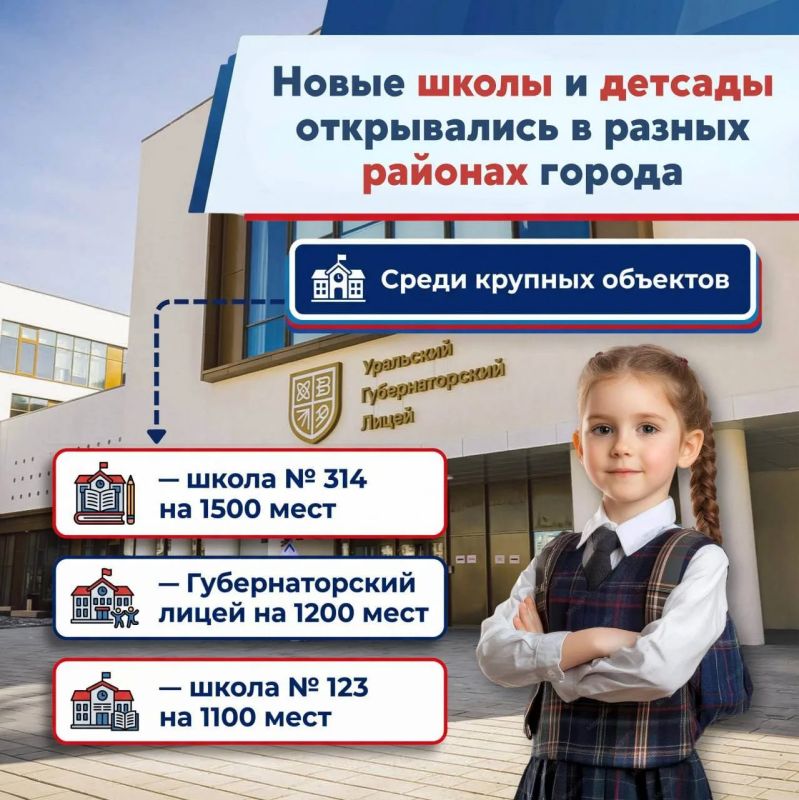 Екатеринбург растет — вместе с новыми районами появляются школы и детские сады Екатеринбург растет — вместе с новыми районами появляются школы и детские сады