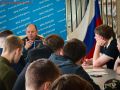 Начальник 1 пожарно-спасательного отряда провел профориентационную встречу со студентами
