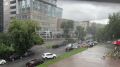 Второй раз за день в Екатеринбурге мощный ливень
