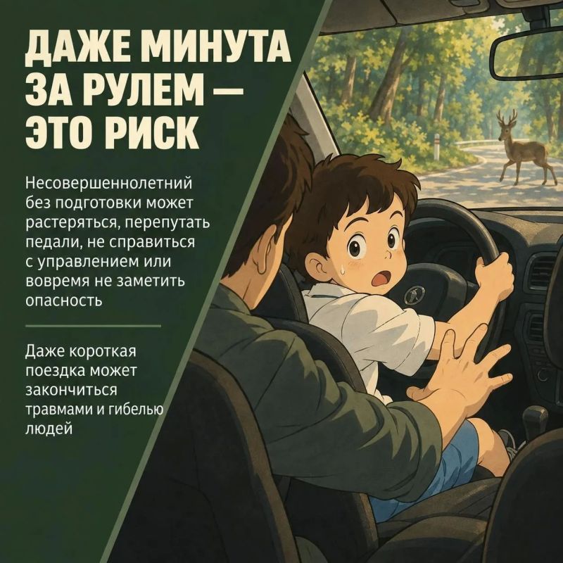 Доверить ребенку руль — не безобидное развлечение Доверить ребенку руль — не безобидное развлечение