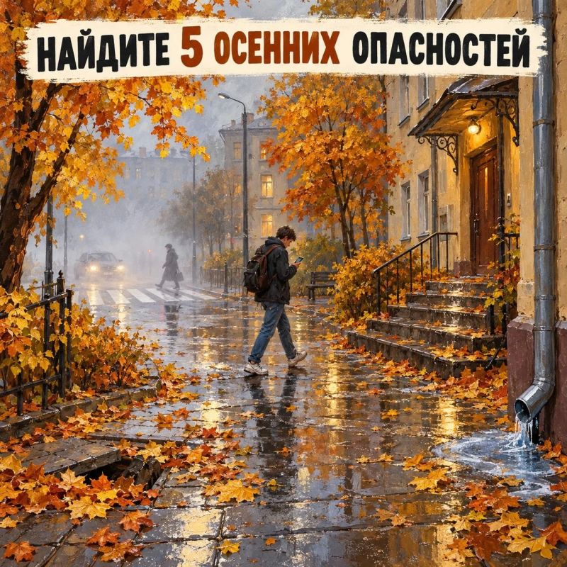 Осенью важно смотреть не только под ноги, но и по сторонам
