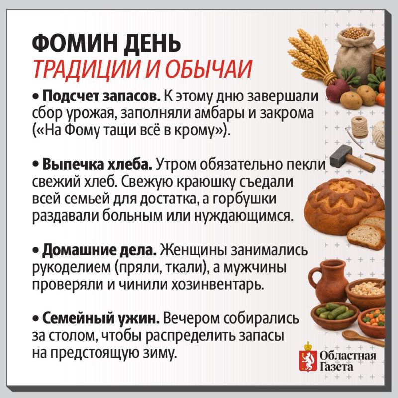 Сегодня отмечается Фомин день! Сегодня отмечается Фомин день!