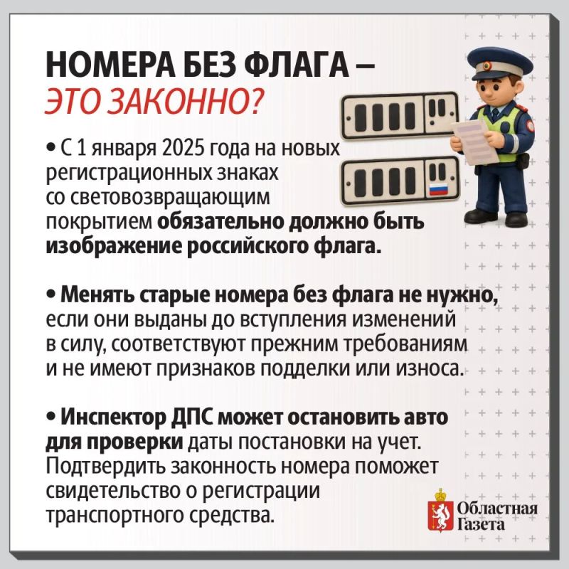 Жирный шрифт и отсутствие флага на номере могут обернуться проблемами Жирный шрифт и отсутствие флага на номере могут обернуться проблемами
