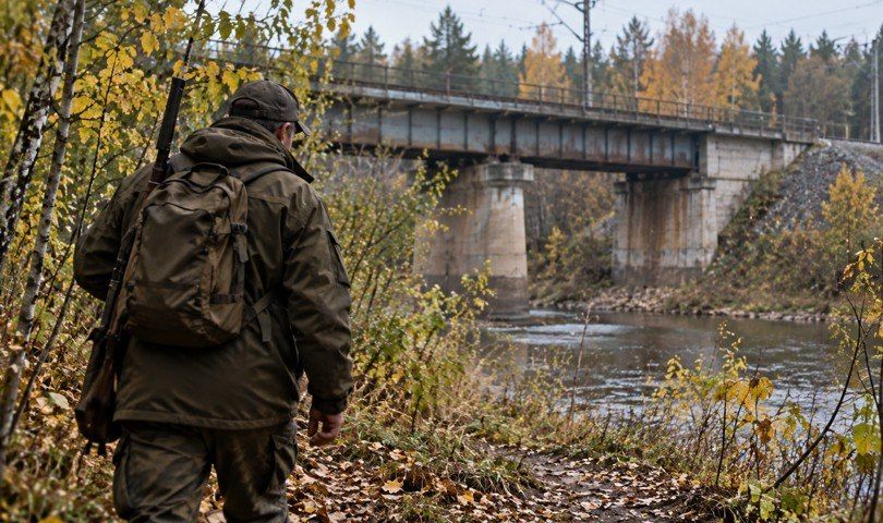 Егерь проверил сообщение местного жителя о следах медведя под Берёзовским