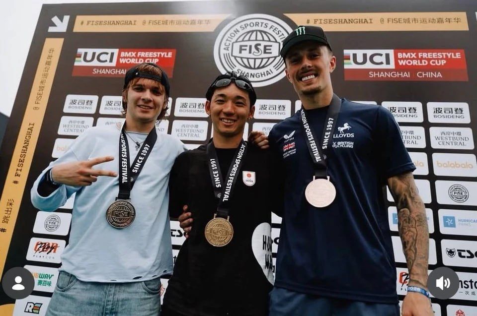 Российские BMX-райдеры взяли медали Кубка мира в Шанхае