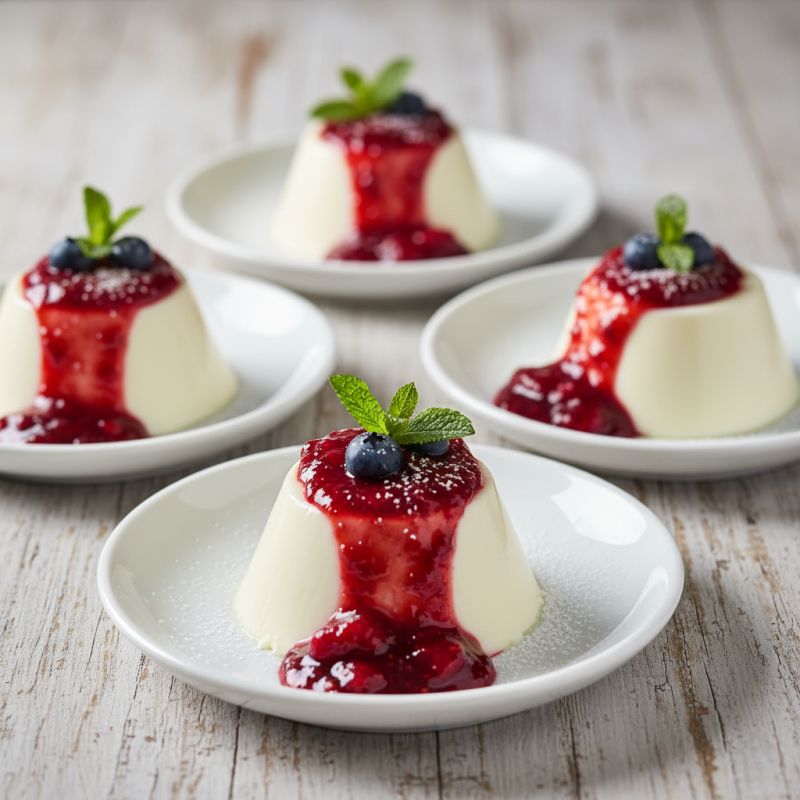 Панна-Котта с ягодным кули: восхитительное угощение, которое покорит сердца
